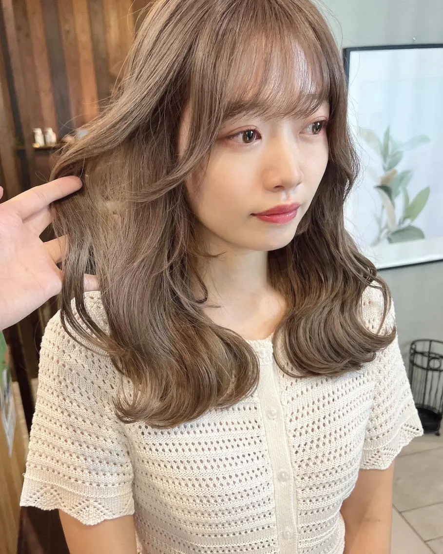 ミディアム ヘアカラー 具志 正太のヘアスタイル