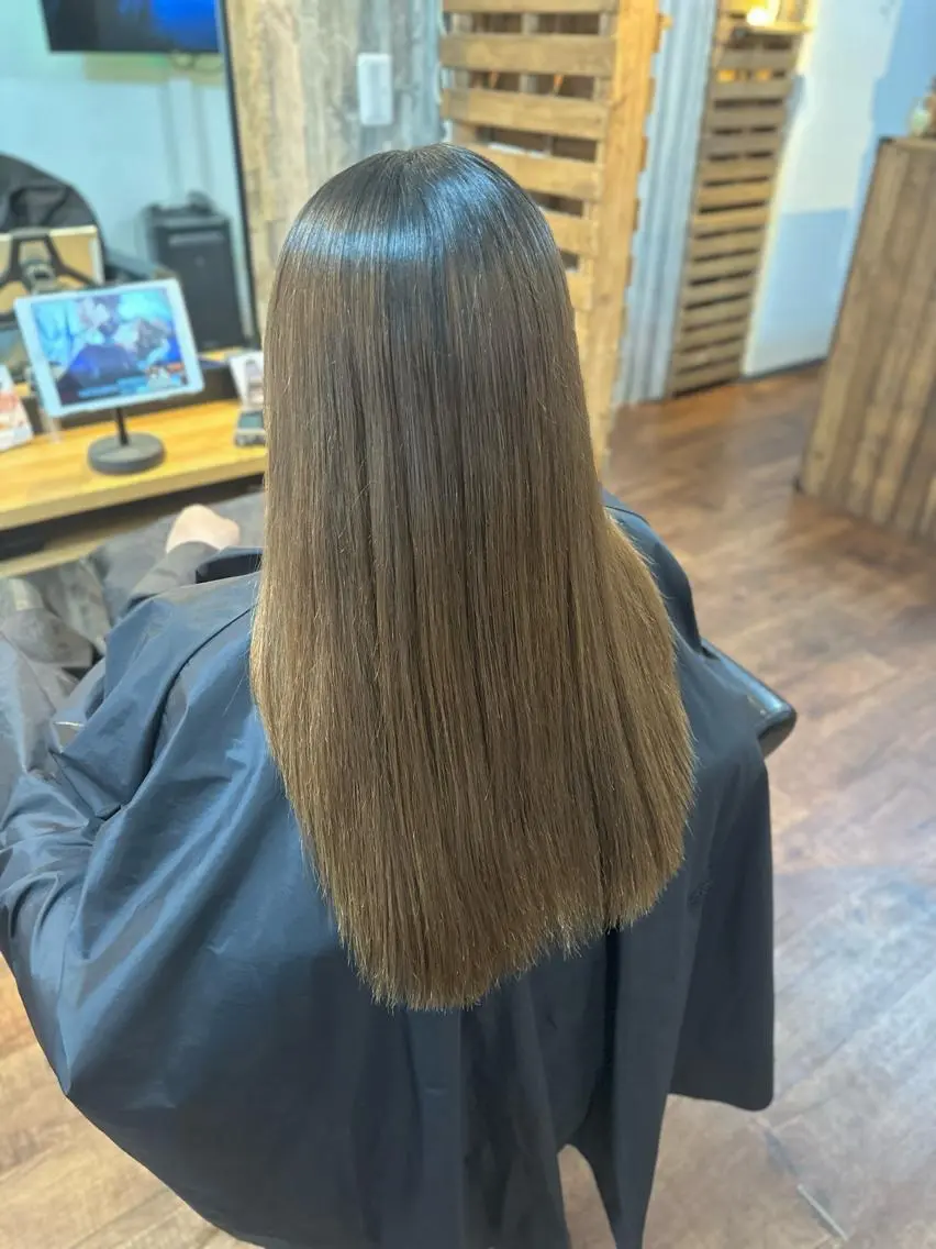 ロング パーマ 縮毛矯正 Luzir⭐︎ GEN⭐︎のヘアスタイル