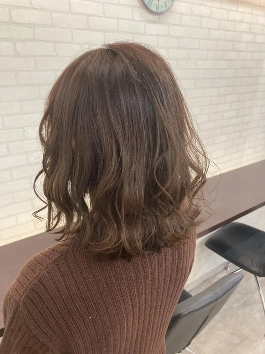 セミロング カット ヘアカラー トリートメント 北田 瑠人のヘアスタイル