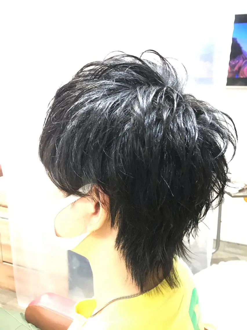 ショート メンズ メンズウルフカット ウルフカット 限定クーポン 💕大量更新ブリーチのヘアスタイル
