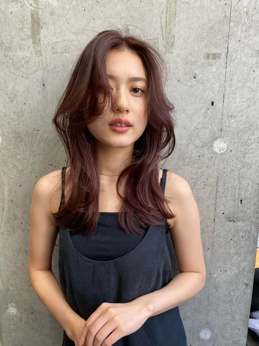 セミロング カラー ヘアカラー Pia ツボイ ケイタのヘアスタイル