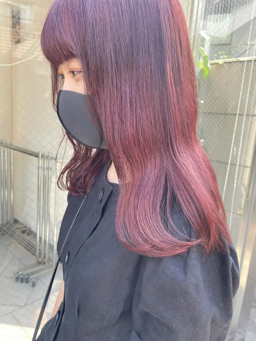 セミロング カラー ヘアアレンジ satsuki 暖色・ブラウンカラーのヘアスタイル