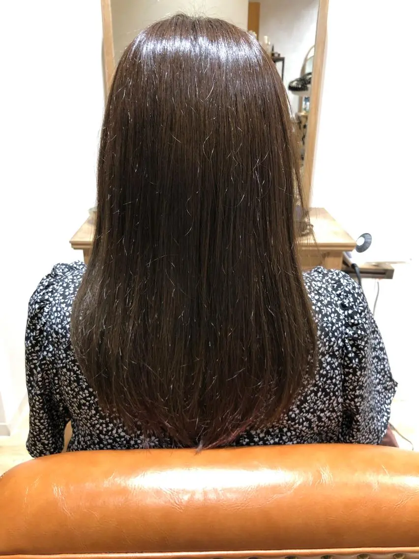 ロング カラー アッシュ ブリーチ ピンクカラー 田中 美沙希のヘアスタイル