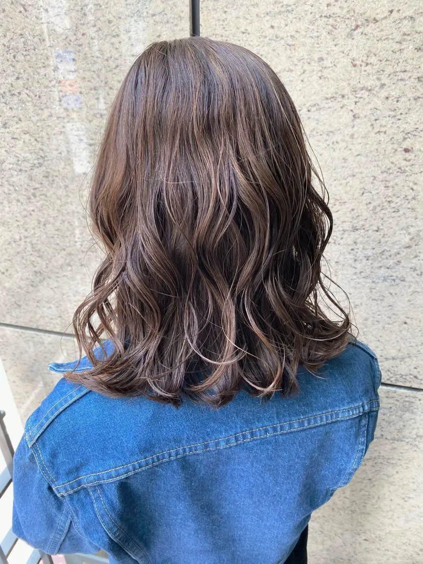 ミディアム パーマ ミディアムパーマ ボブ マンツーマン施術🫧 アレンジ/RINAのヘアスタイル