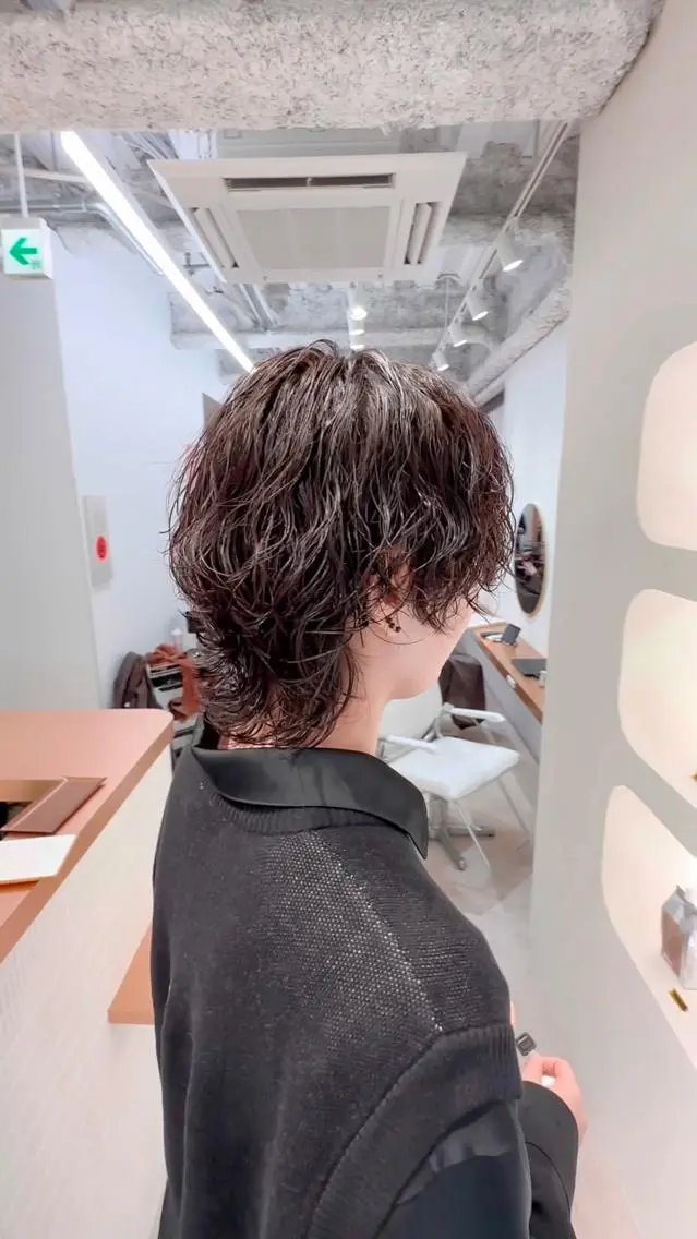 ミディアム パーマ 艶髪/髪質改善 塩屋公一朗のヘアスタイル
