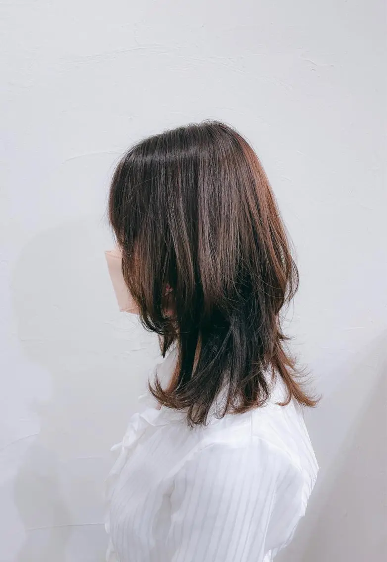 セミロング かんばら りょーいのヘアスタイル
