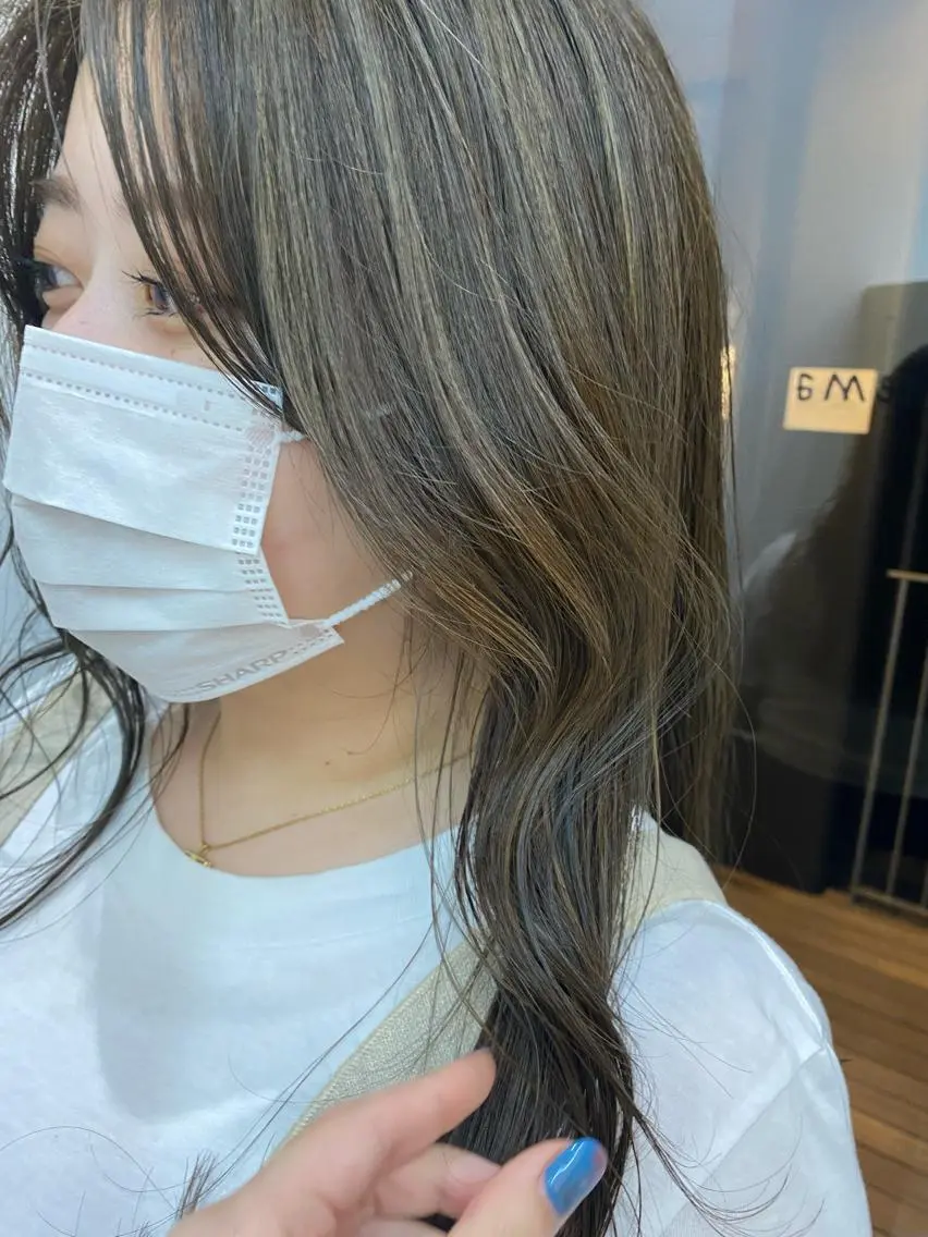 ロング カラー 透明感カラー ハイライトカラー ハイライト ヒラノホナミ 🫧艶髪🫧髪質改善のヘアスタイル