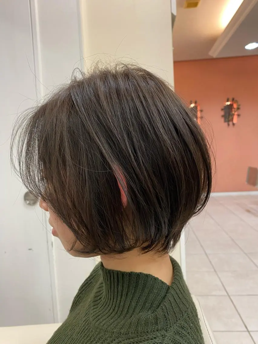 ショート アッシュ ショートヘア カット ヘアカラー トリートメント 《大人気髪質改善》 プログレス国分寺店のヘアスタイル