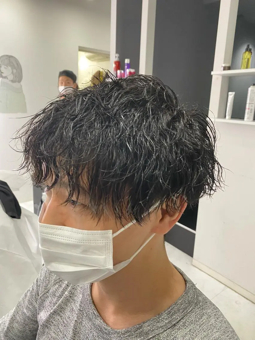 パーマ メンズ カット 🟣メンズパーマ 川端 永遠🟣のヘアスタイル