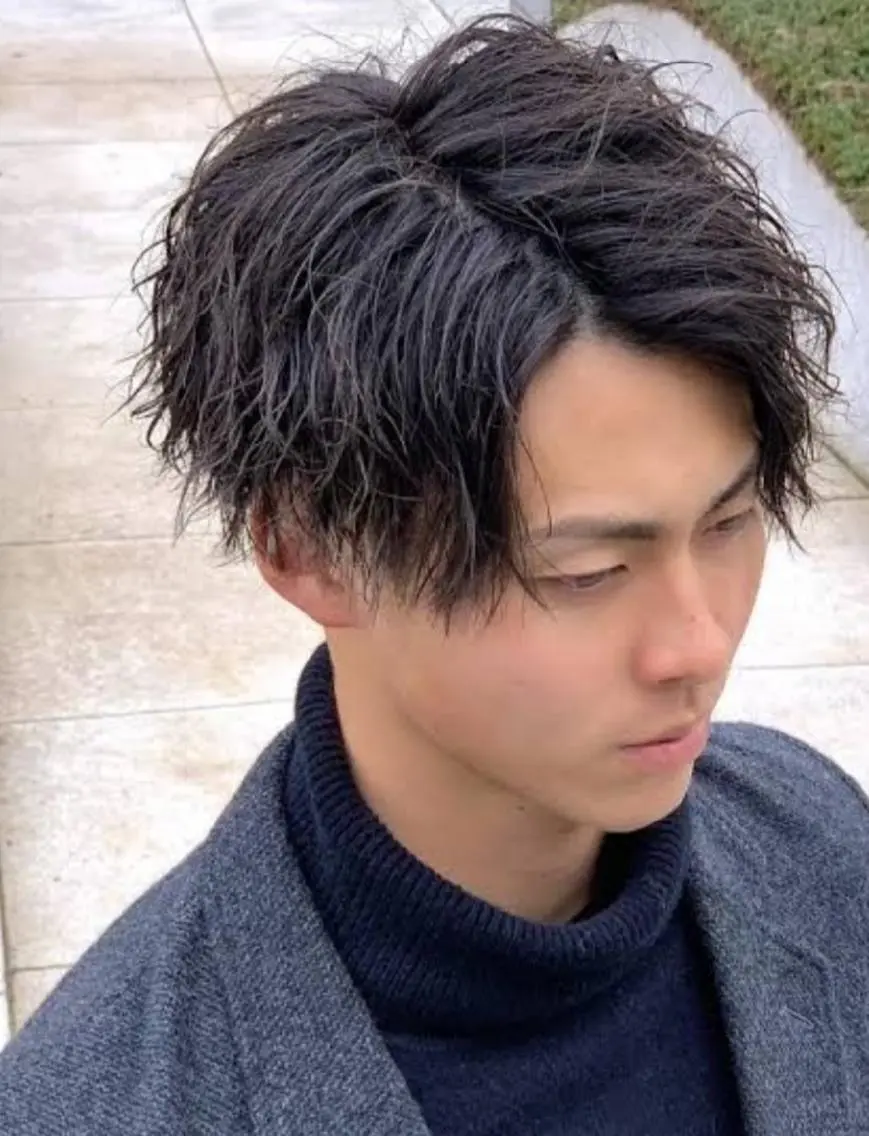 ミディアム 石川 大瑚のヘアスタイル