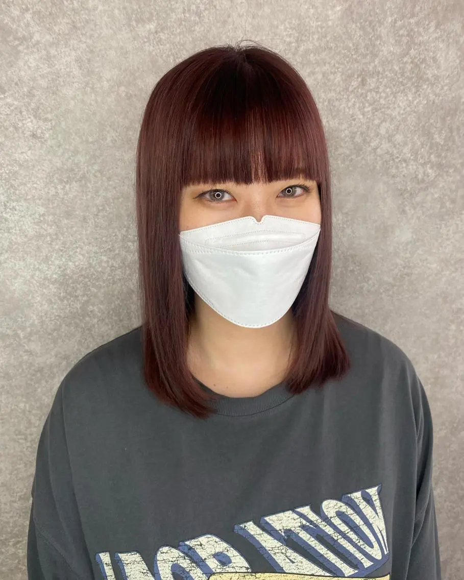ロング カラー ブラウンカラー ピンクカラー ピンクブラウン パープルカラー パープルブラウン UNDER vr 【アンダーバー】のヘアスタイル