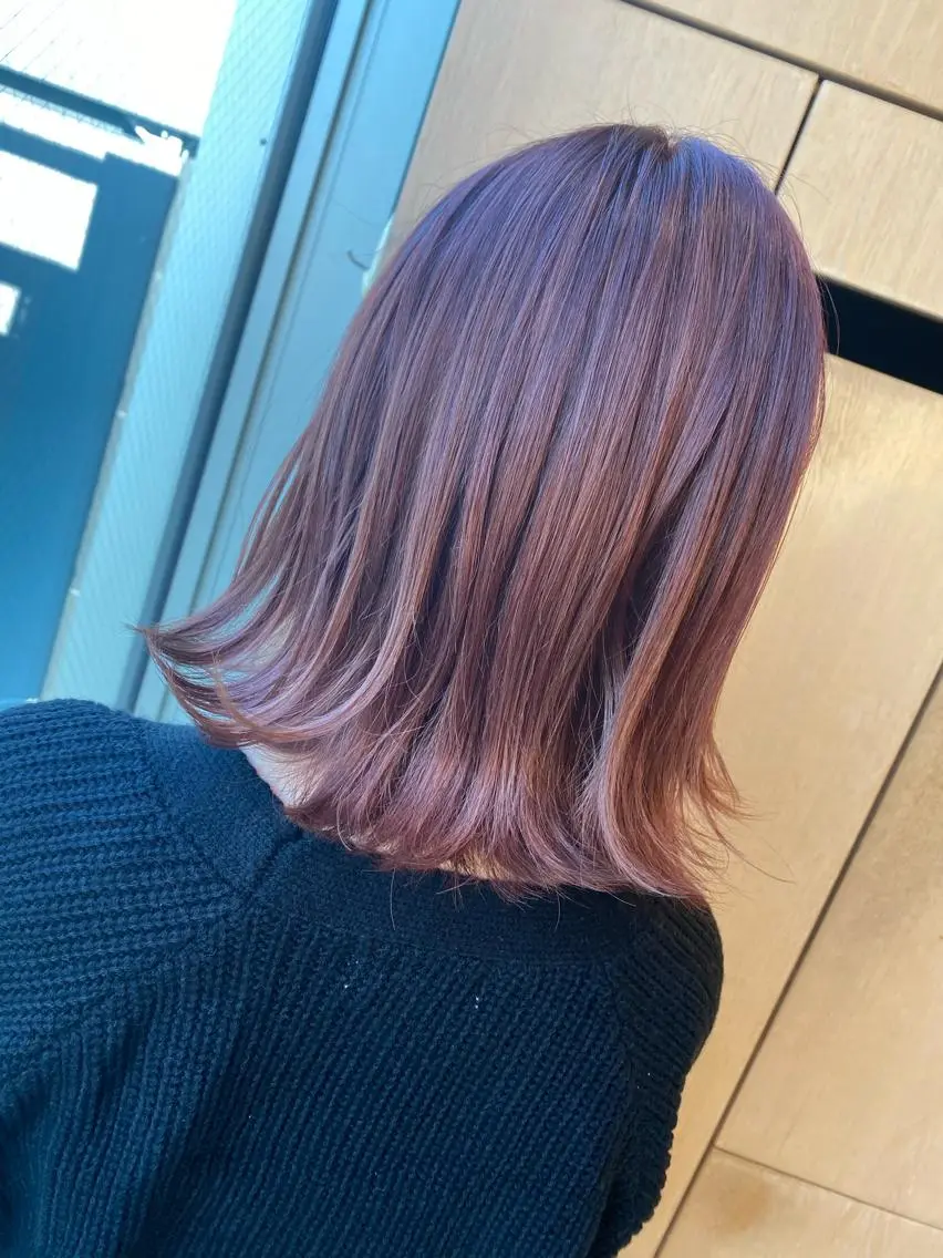 ミディアム カラー 🌈艶カラー× メンズパーマ永埜🌈のヘアスタイル