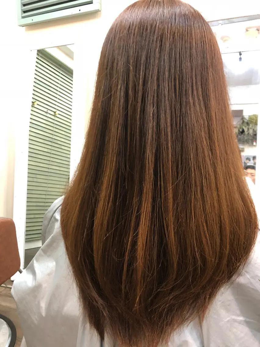 ロング 似合わせ×レイヤー× 髪質改善×t.yのヘアスタイル