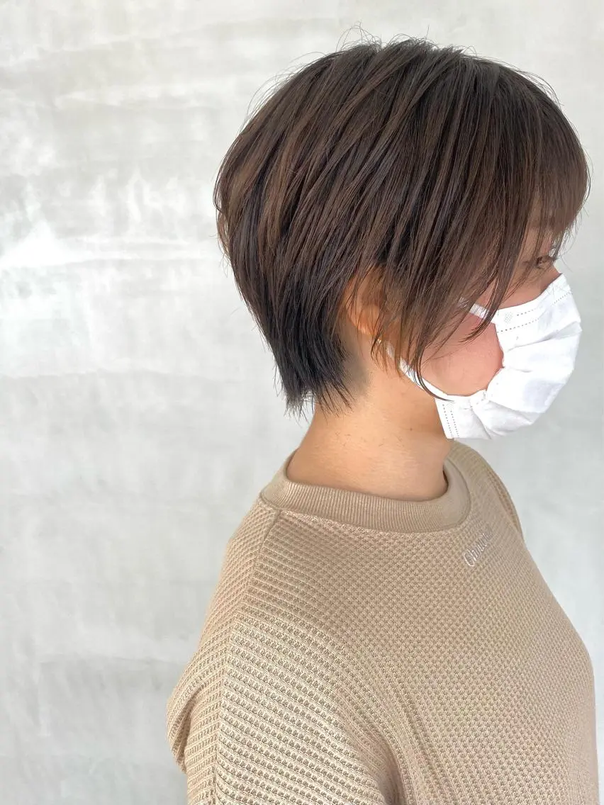 ショート カラー ショートヘア カット ヘアカラー トリートメント 谷合 貴志のヘアスタイル
