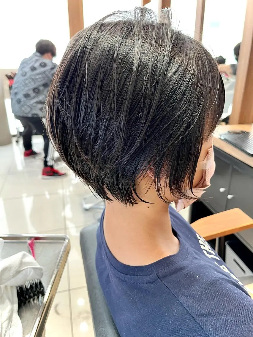 ショート ショートボブ ボブ ショートヘア カット 吉田 桃夏のヘアスタイル