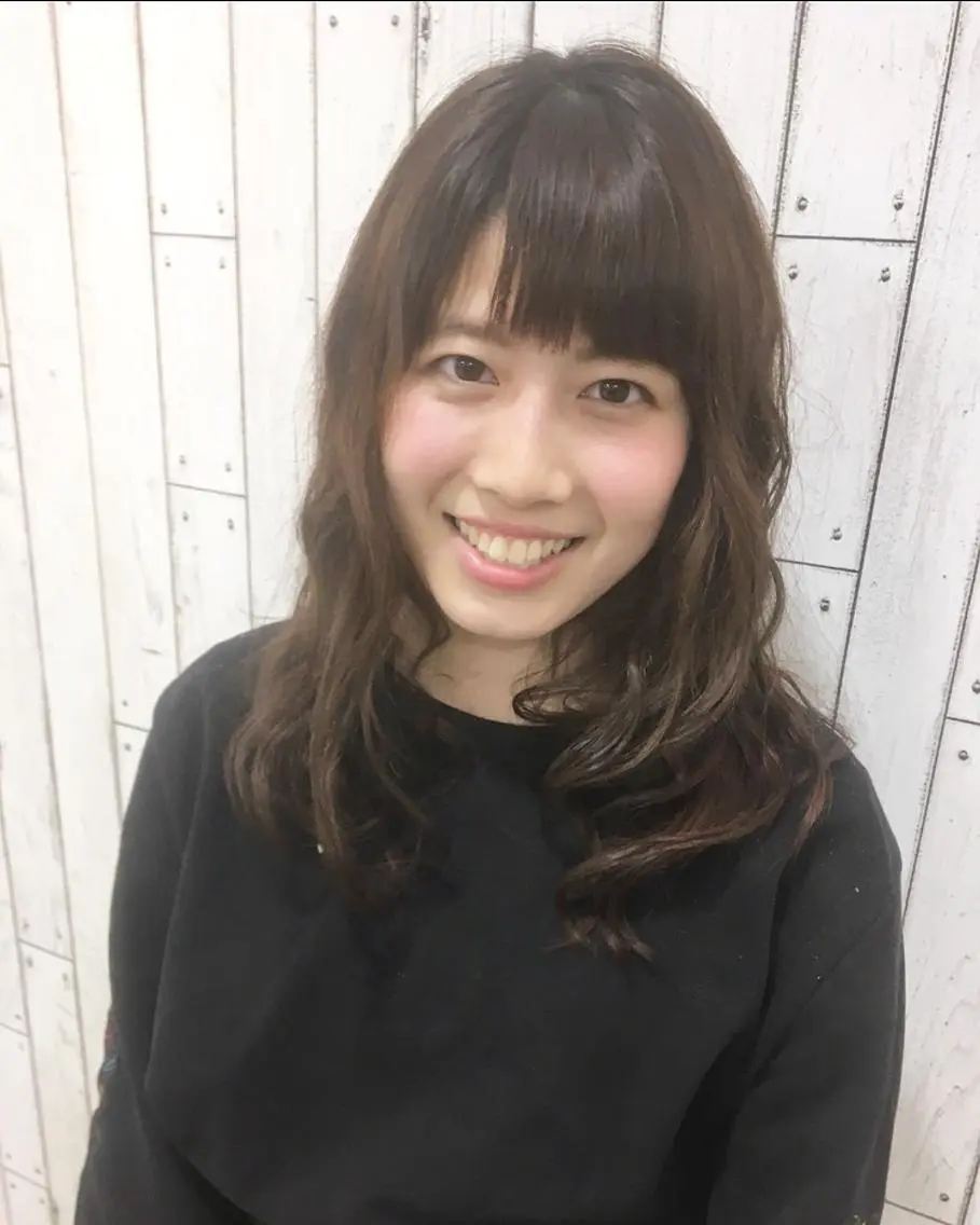 セミロング カラー パーマ セミロングパーマ エアウェーブ 🟦横浜駅メンズパー マ｜小上馬淳司🟦のヘアスタイル