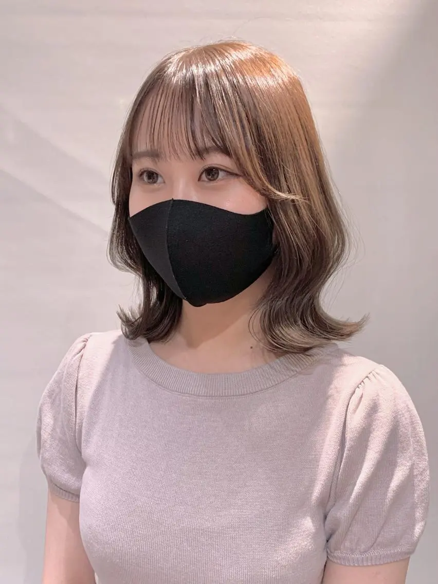 ミディアム カラー ヘアアレンジ 柔らか垢抜けｶﾗｰと ｶｯﾄ🫧ASUKAのヘアスタイル