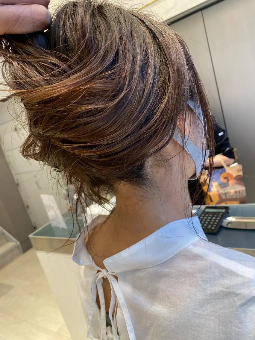 ロング カラー ハイライトカラー ハイライト カット パーマ トリートメント ヘアセット 💜髪質改善美髪💜 星野清光のヘアスタイル