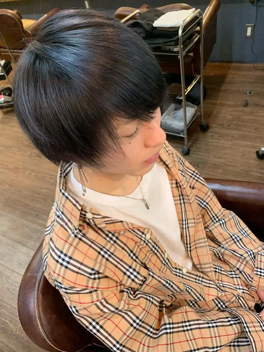 ミディアム カット ヘアカラー トリートメント ✨上村 潤平✨メンズヘア✨のヘアスタイル