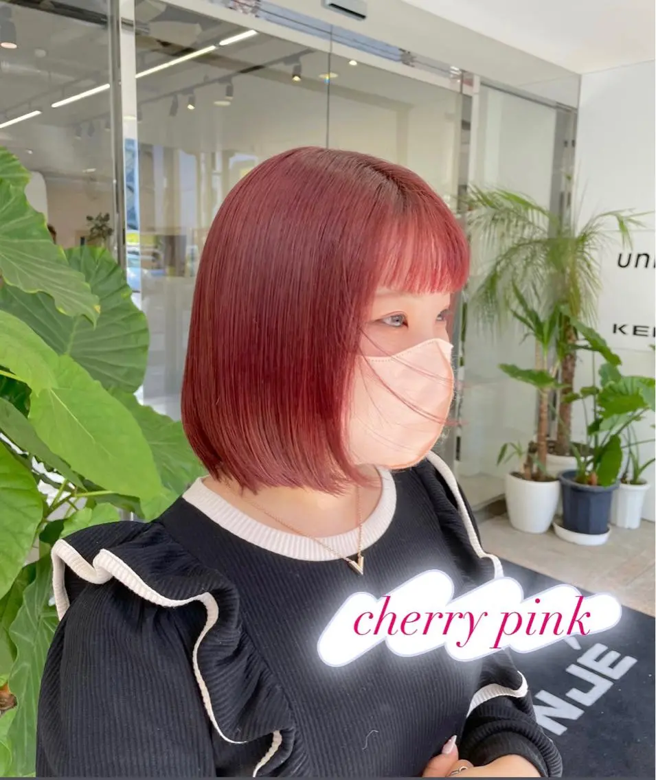 ミディアム カラー ピンクカラー ヘアカラー ピンクカラー🎀/ ミルクティー🍼花音のヘアスタイル