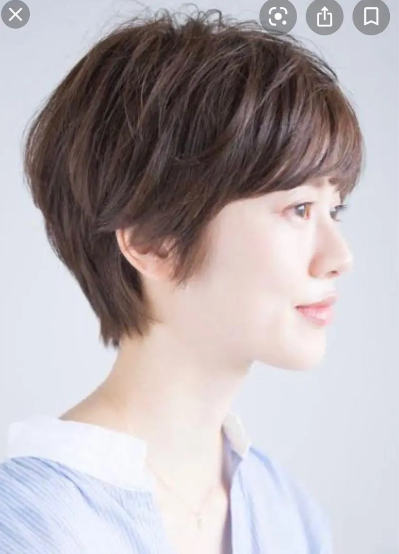 ショート 斉藤大河 カラー/縮毛矯正のヘアスタイル