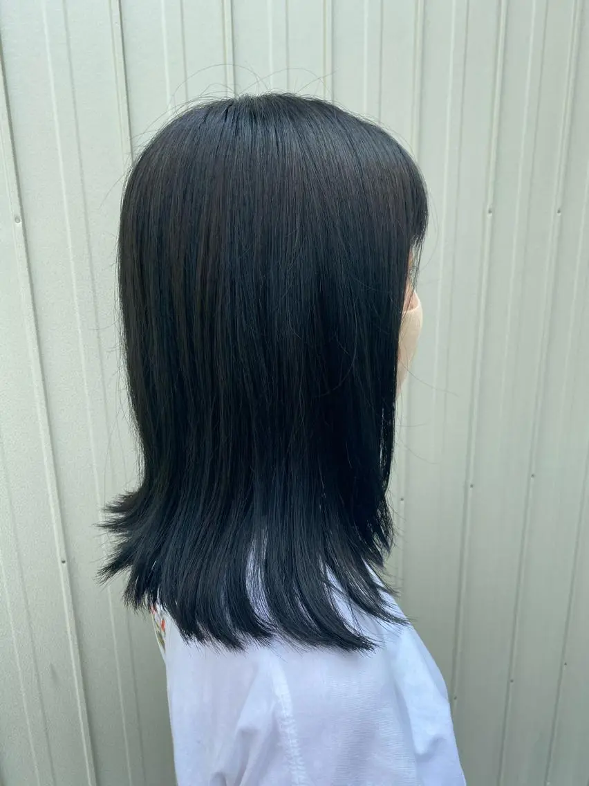 セミロング カラー 福島 優夢のヘアスタイル