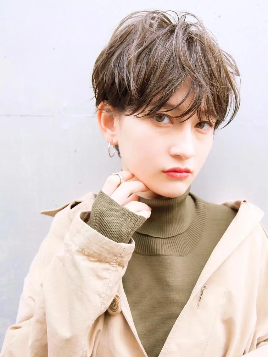 ショート カラー すきバサミを使わない カット✂️✨郡司泰之のヘアスタイル