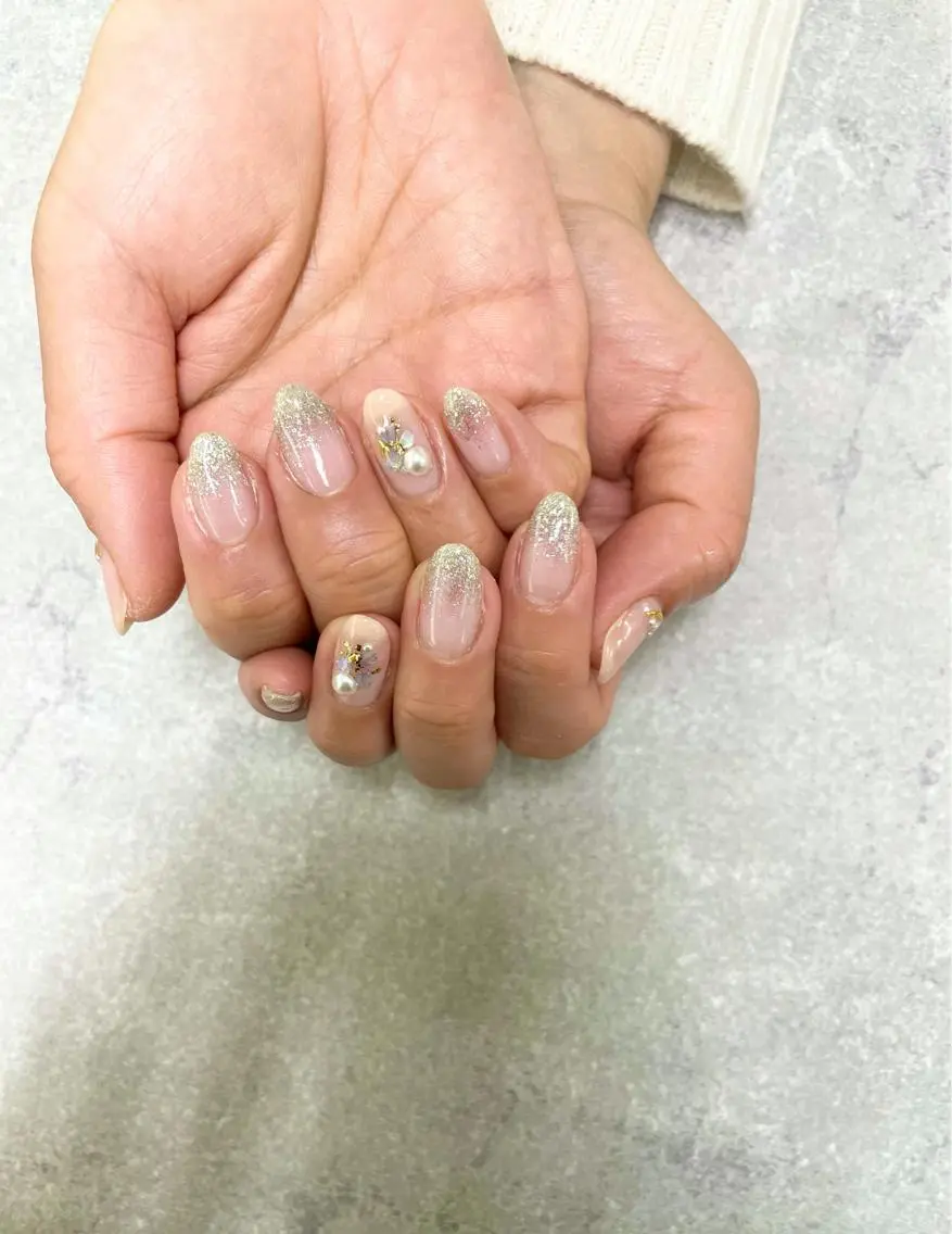 ネイル グラデーション ラメ(グリッター) ラメグラデーション FASTNAIL PLUS 新宿店のネイルデザイン