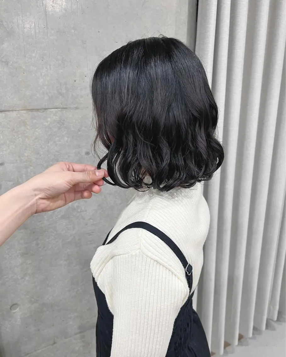 パーマ カット パーマ トリートメント ボブパーマコテ巻き風 パーマNo1深江秀平のヘアスタイル