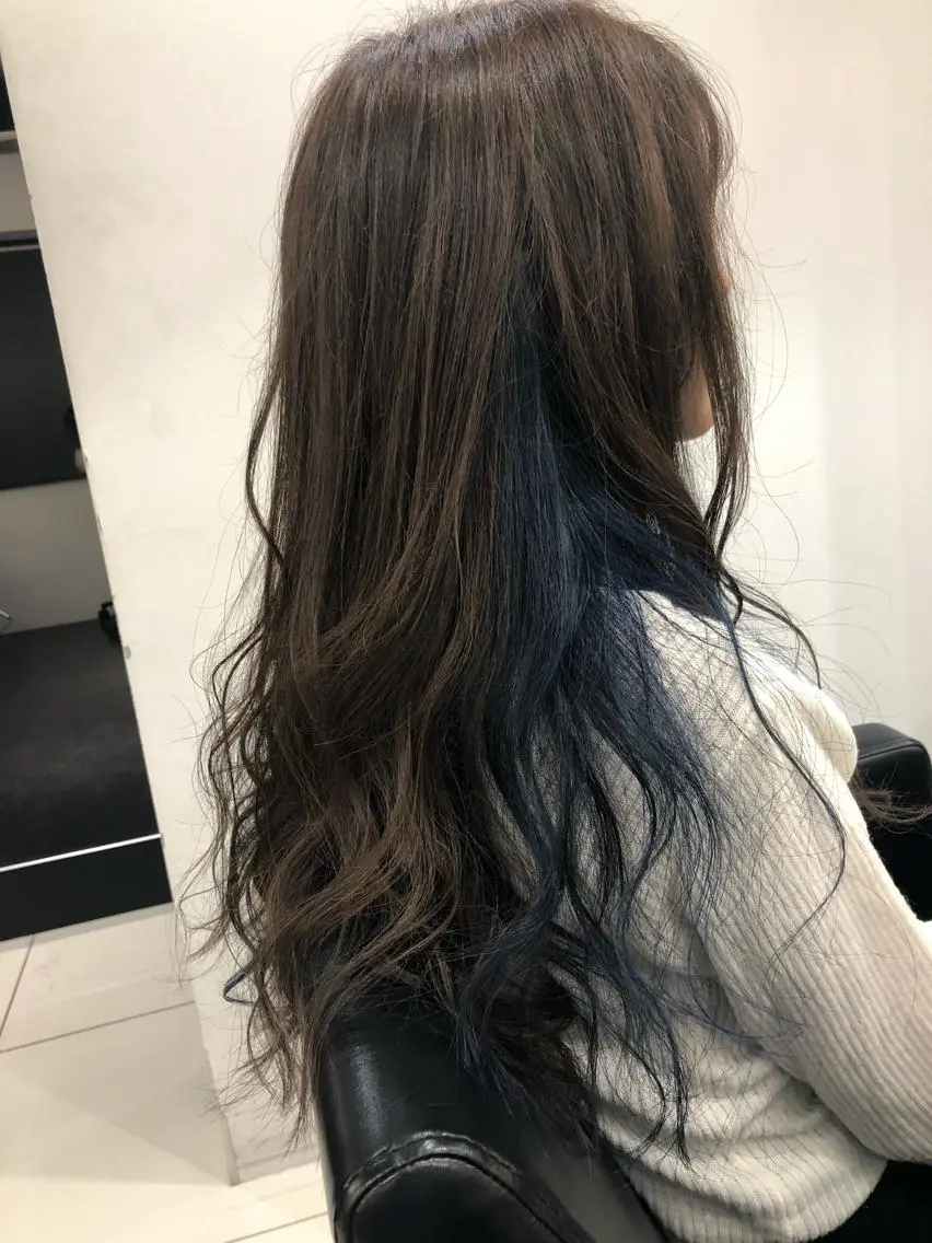 セミロング ヘアカラー 縮毛矯正の達人 ☆　松本のヘアスタイル
