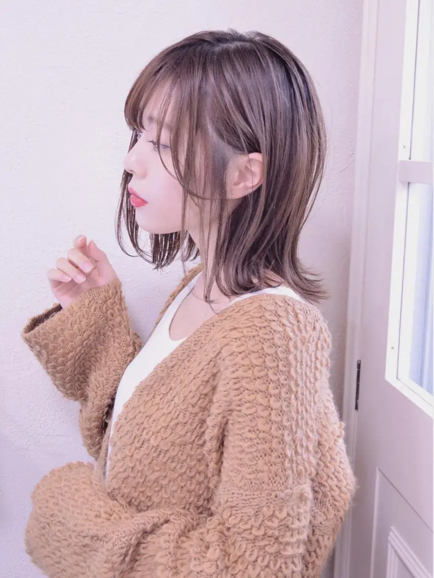 ミディアム カラー 小顔ショート✁ ⁂Yukari⁂のヘアスタイル