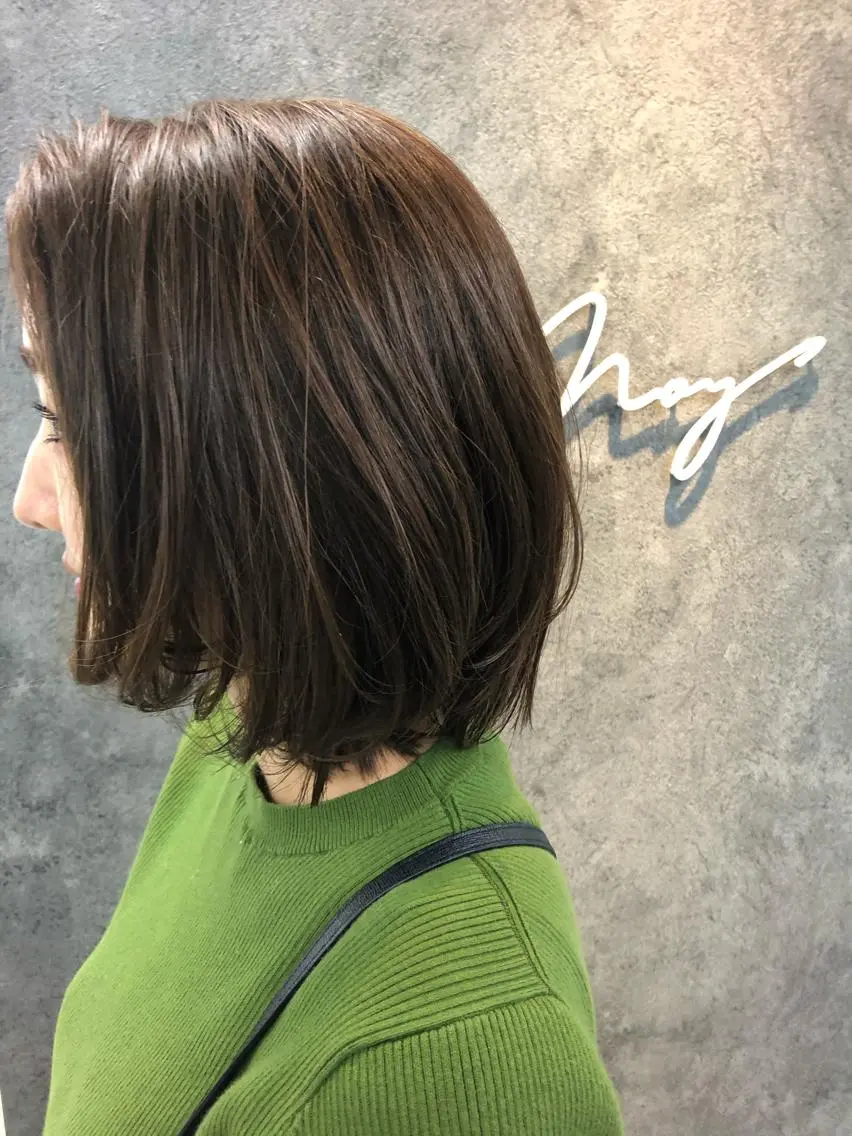 ミディアム ヘアカラー トリートメント Noyヨシモト ヒロトのヘアスタイル