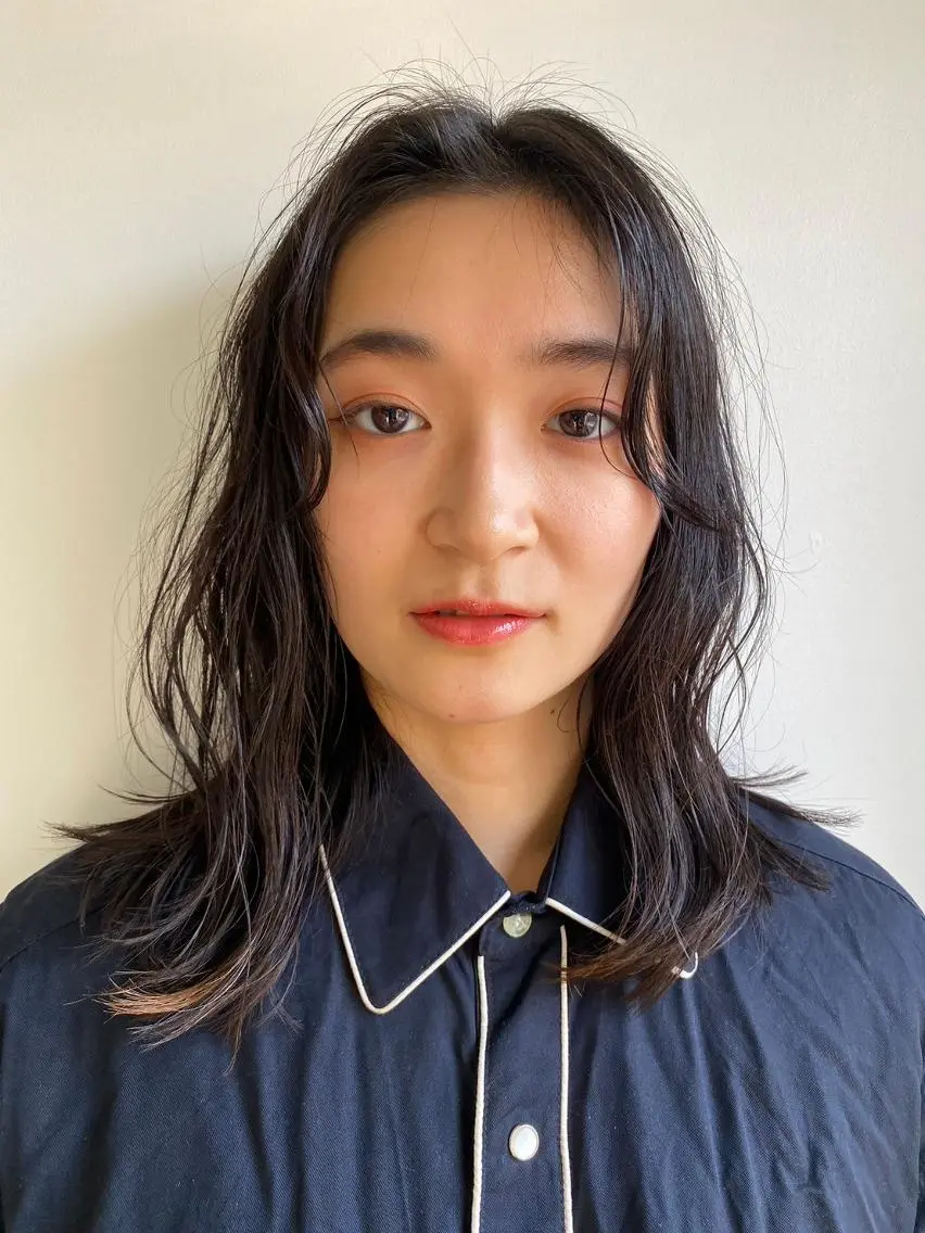 カラー パーマ ミディアム ショートボブ ミディアムパーマ アディクシーカラー ブリーチ ケアブリーチ カット ヘアカラー トリートメント CEINE【セーヌ】 三軒茶屋のヘアスタイル