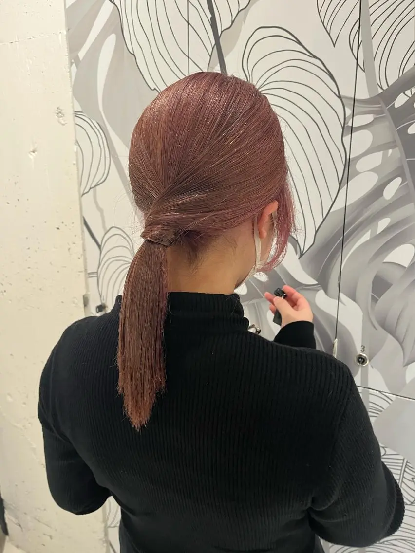 ミディアム カラー ヘアアレンジ 成人式 ベージュカラー ブリーチ ブラウンカラー ケアブリーチ stylist ◎RUKI.のヘアスタイル