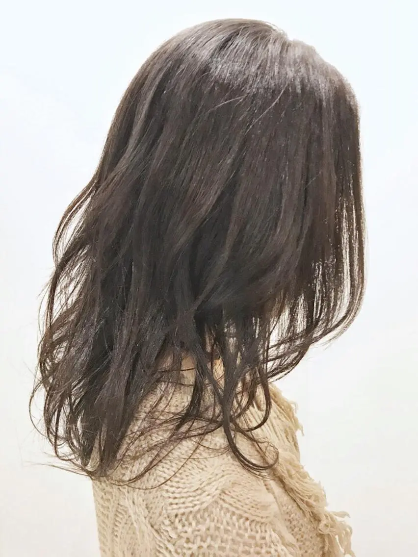 セミロング カット ヘアカラー メンズカット/パーマ 深浦　庄晴のヘアスタイル