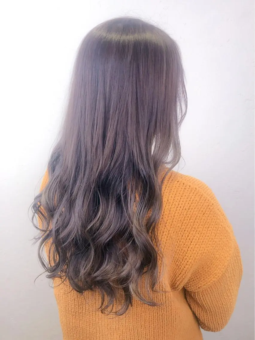 セミロング カラー 池田 寿子のヘアスタイル
