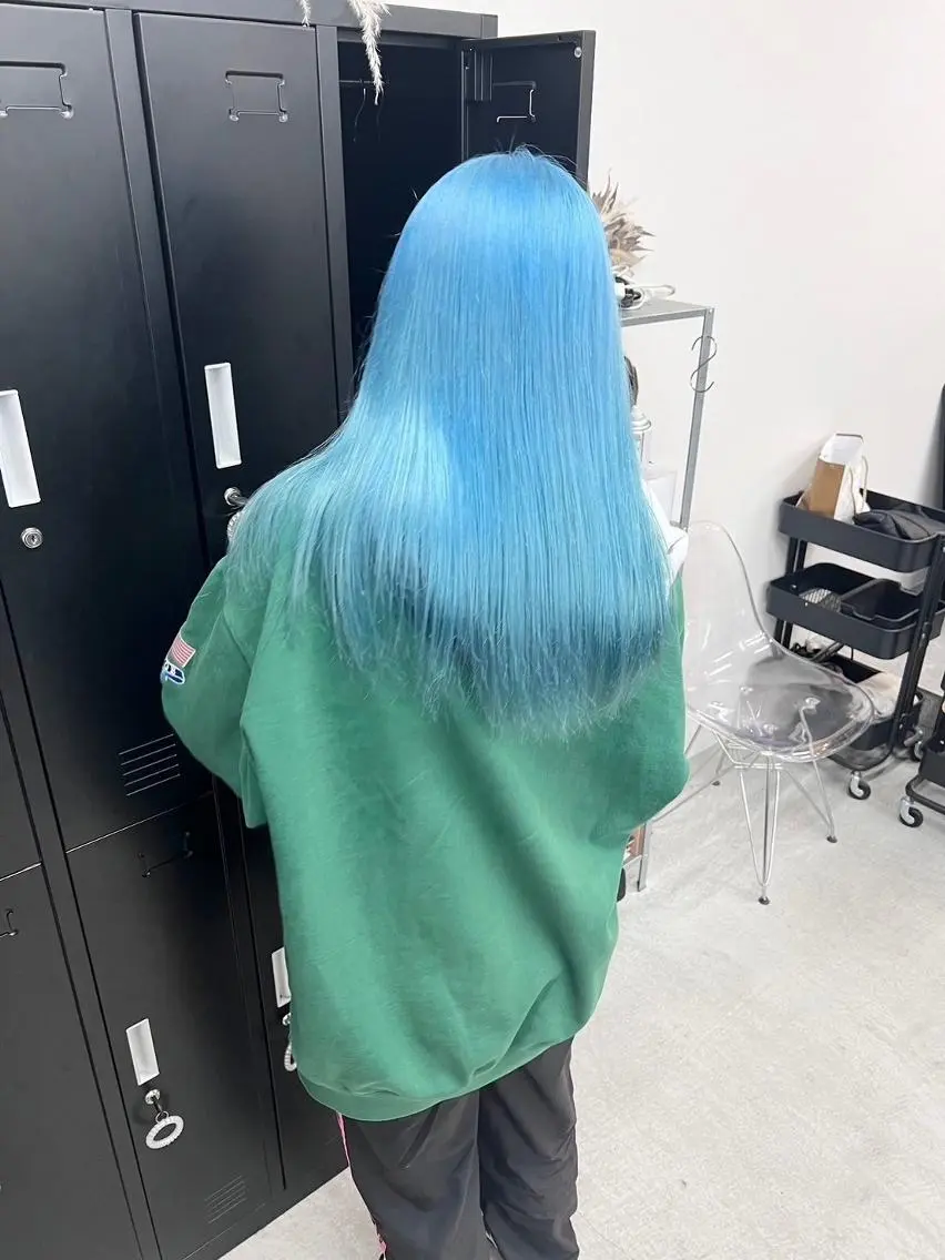ミディアム 江坂エリア最安値◎ ブリーチ*土田のヘアスタイル