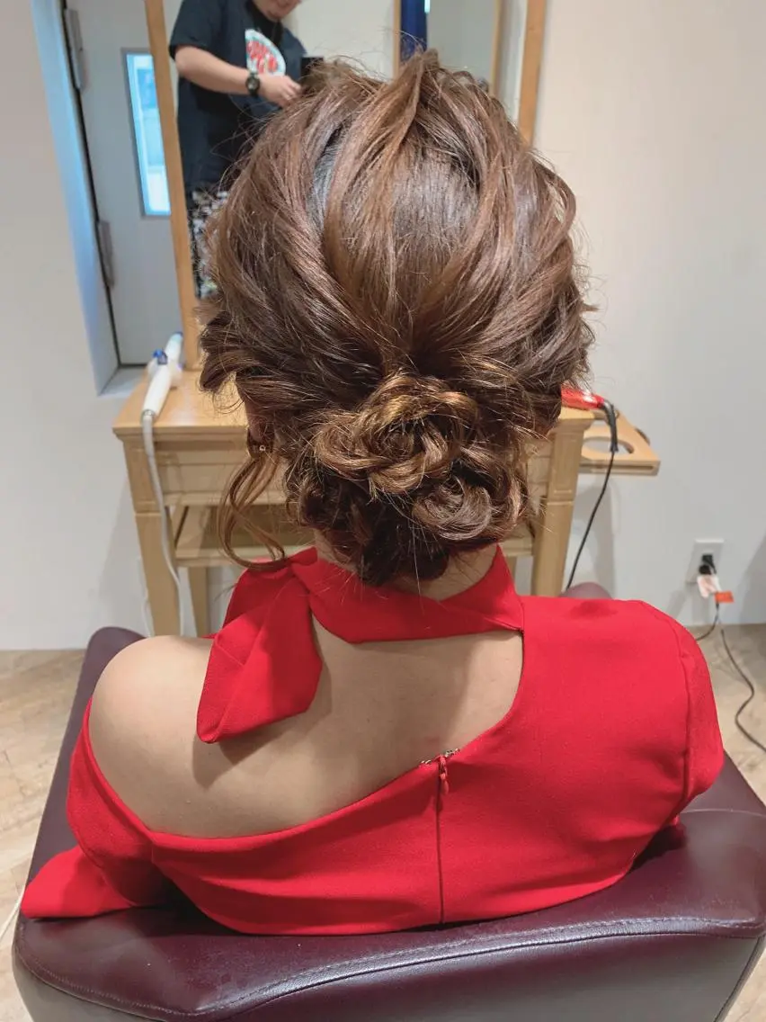 ヘアアレンジ ヘアセット レイヤー/ウルフ ハイトーンhiroのヘアスタイル