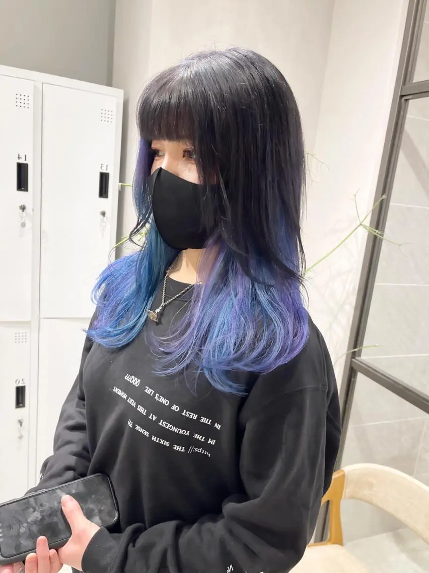 セミロング カラー アッシュ ベージュカラー ブリーチ ケアブリーチ 透明感カラー 🦋レイヤーカット ミドリカワ🦋のヘアスタイル