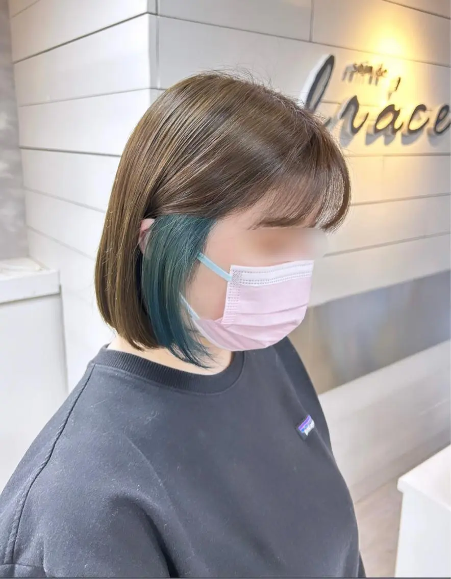 ミディアム ヘアカラー 🫧艶髪カラー🫧 森本くるみのヘアスタイル