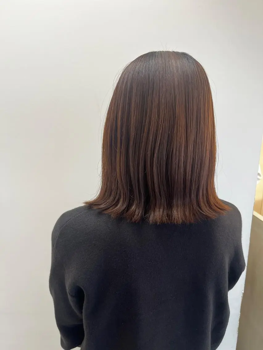 ミディアム パーマ 縮毛矯正 TEMIL HAIR 《まお》のヘアスタイル