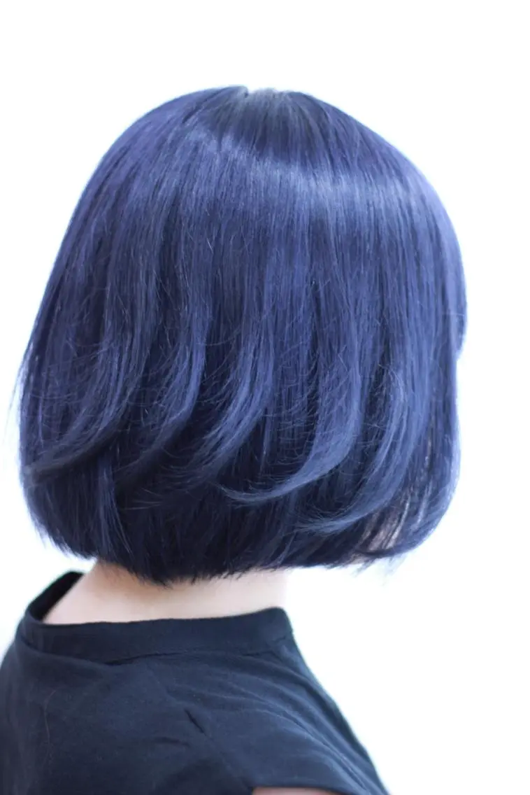 ショート カラー ブリーチ ブルーカラー 透明感カラー シールエクステ🎀 ハイトーン特化🎀のヘアスタイル