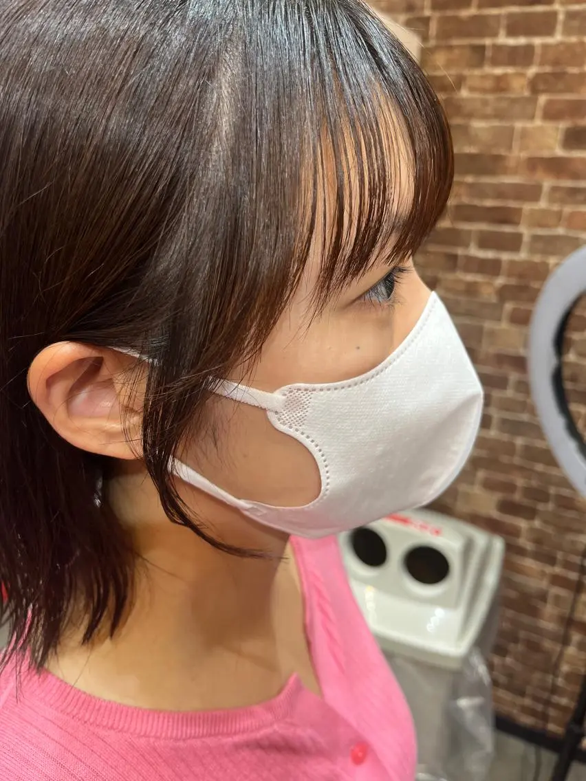 ショート カラー パーマ ヘアアレンジ メンズ キッズ ネイル マツエク・マツパ アイブロウ メンズパーマ ブラウンカラー ケアカラー 透明感カラー ピンクカラー 久木原 ゆりのヘアスタイル