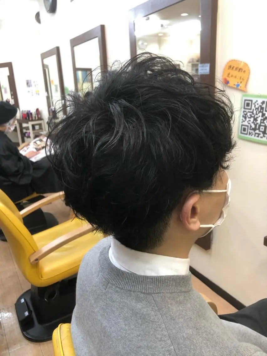 ショート パーマ メンズ 菊地 智 【LAZO】千歳船橋のヘアスタイル