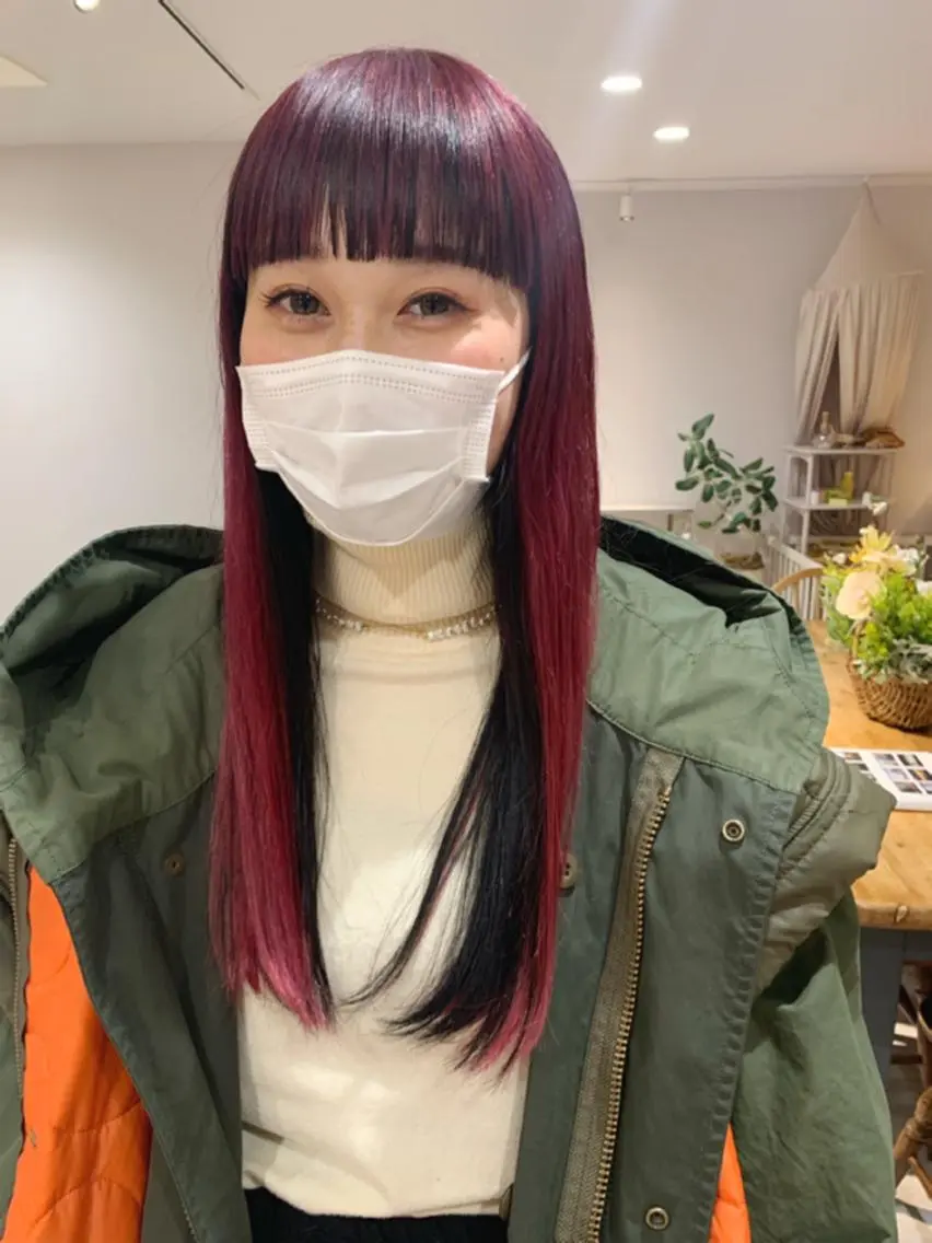ロング カラー カット ヘアカラー KAWATOKO MISUZUのヘアスタイル