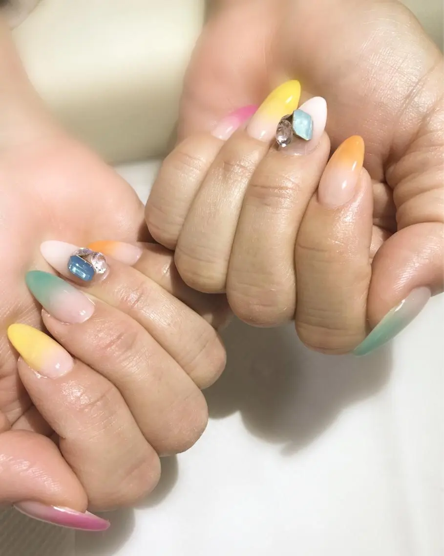 ネイル フットネイル シンプルネイル 春ネイル 夏ネイル ホワイト nail fufla ♡yamane♡のネイルデザイン