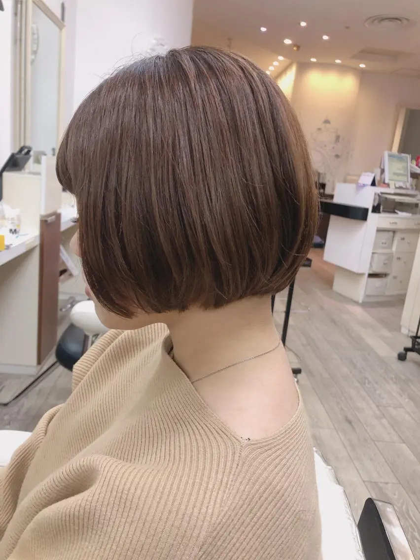 ショート ボブ いけがみ ゆかなのヘアスタイル