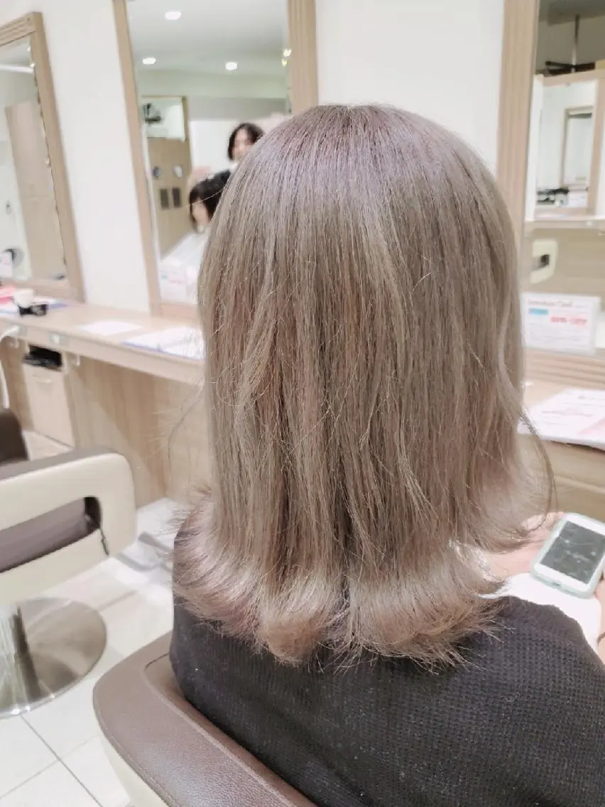 ミディアム カラー ブリーチ ヘアカラー カラー特化🔥中村 和貴<Ash津田沼>のヘアスタイル