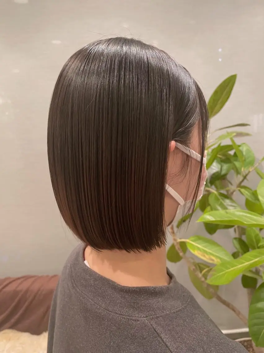 ショート 切りっぱなしボブ ボブ ♡レイヤーボブ パーマ/うらら♡のヘアスタイル