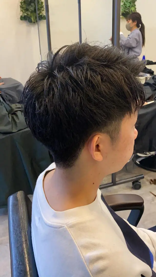 ショート メンズ 刈り上げ ショートヘア カット ヘッドスパ ヘアセット 🟢NEGi🟣 🫧髪質改善のヘアスタイル